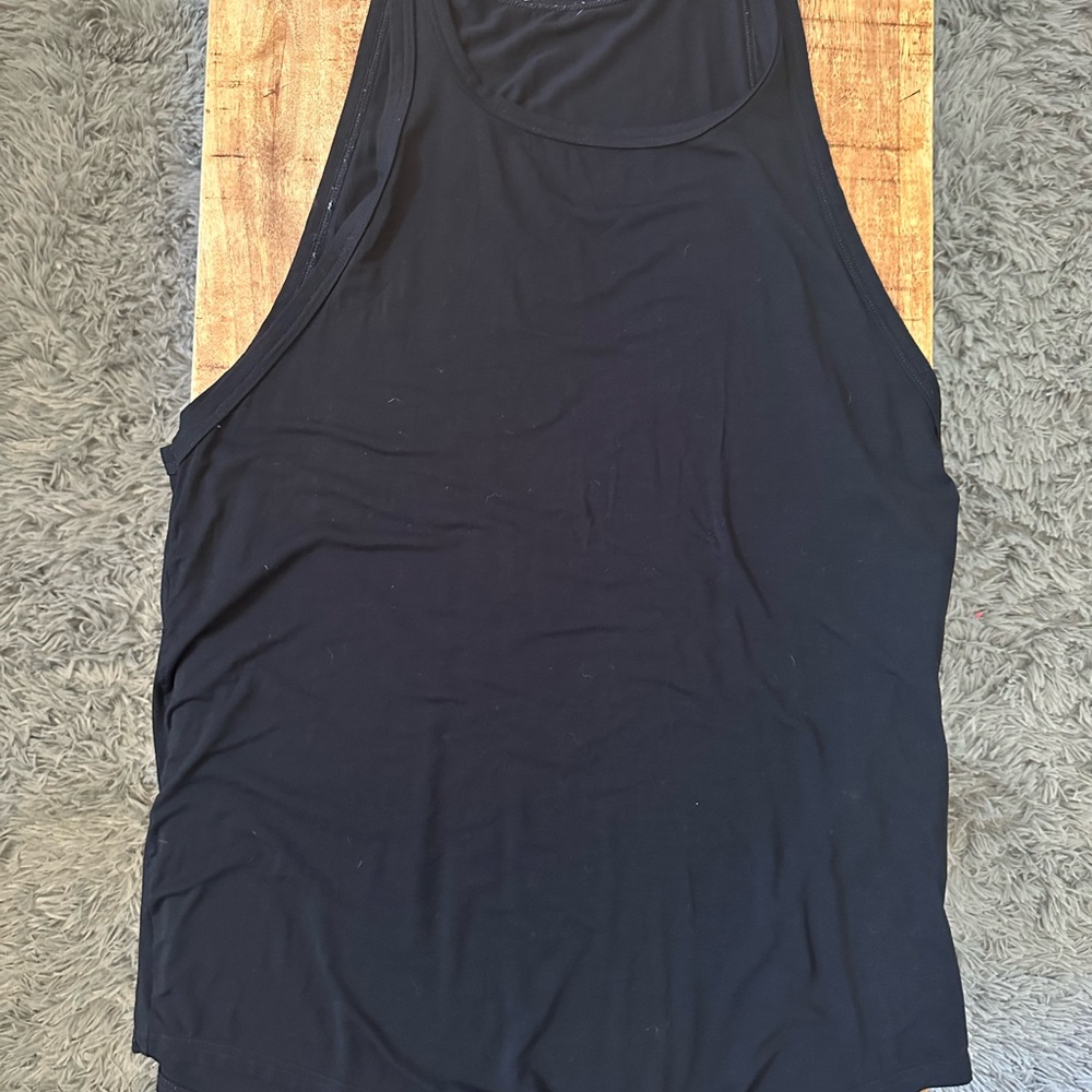 Charlie by MZ Black Muscle Tank